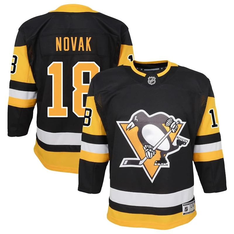 Thomas Novak Youth Black Pittsburgh Penguins Home Premier Custom Jersey