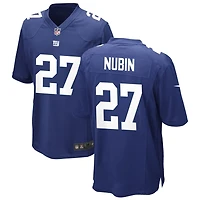 Tyler Nubin Men's Nike Royal New York Giants Custom Game Jersey