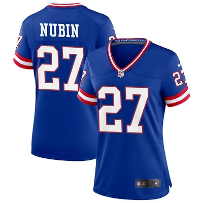 Tyler Nubin Women's Nike Royal New York Giants Classic Custom Game Jersey
