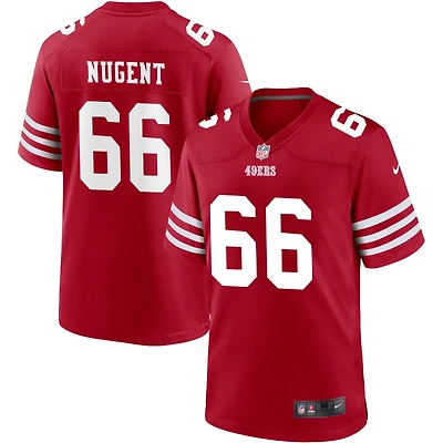 Drake Nugent Men's Nike Scarlet San Francisco 49ers Custom Jersey
