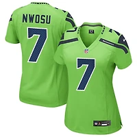 Uchenna Nwosu Women's Nike Neon Green Seattle Seahawks Alternate Custom Game Jersey
