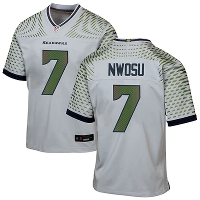 Uchenna Nwosu Youth Nike Gray Seattle Seahawks Rivalries Collection Custom Game Jersey