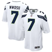 Uchenna Nwosu Men's Nike  White Seattle Seahawks Custom Game Jersey