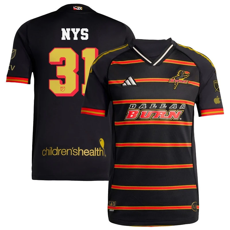 Edouard Nys Men's adidas Black FC Dallas 2025 Third Authentic Custom Jersey