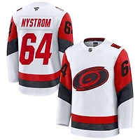 Joel Nystrom Men's Fanatics White Carolina Hurricanes Away Premium Custom Jersey