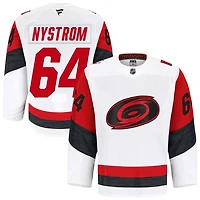 Joel Nystrom Men's Fanatics White Carolina Hurricanes Away Authentic Pro Custom Jersey