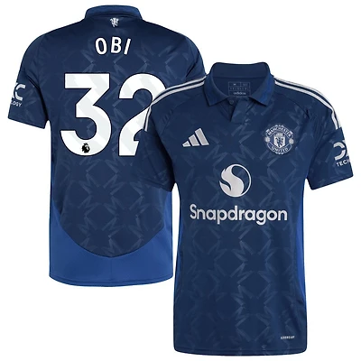 Chido Obi Men's adidas  Navy Manchester United 2024/25 Away Replica Custom Jersey
