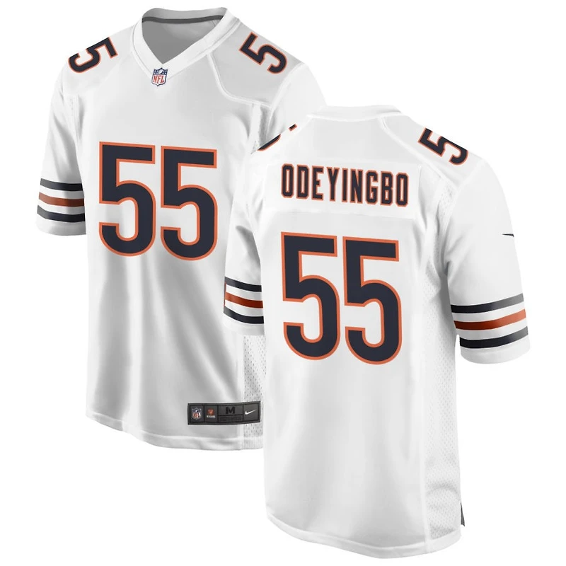 Dayo Odeyingbo Men's Nike White Chicago Bears Custom Game Jersey