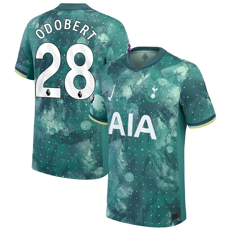 Wilson Odobert Men's Nike  Green Tottenham Hotspur 2024/25 Third Authentic Custom Jersey