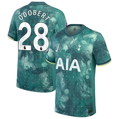 Wilson Odobert Men's Nike  Green Tottenham Hotspur 2024/25 Third Authentic Custom Jersey
