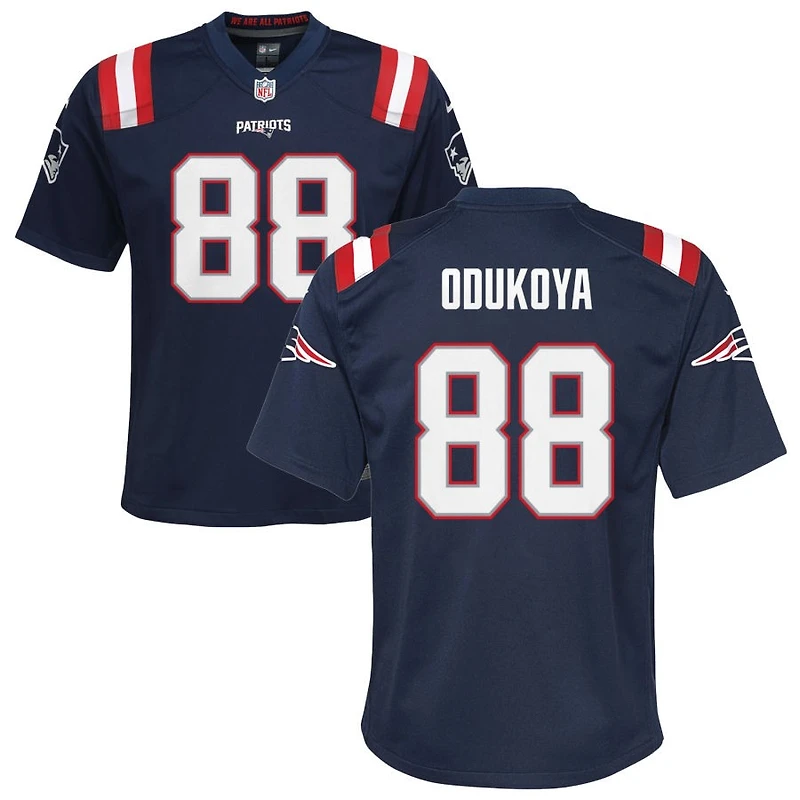 Thomas Odukoya Youth Nike Navy New England Patriots Custom Game Jersey