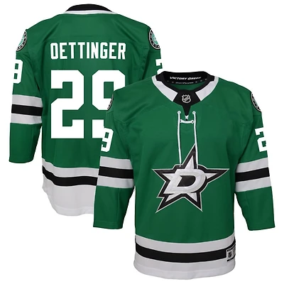 Jake Oettinger Youth Green Dallas Stars Home Custom Premier Jersey