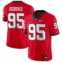 Nnamdi Ogboko Men's Nike Red Georgia Bulldogs NIL Pick-A-Player Game Jersey
