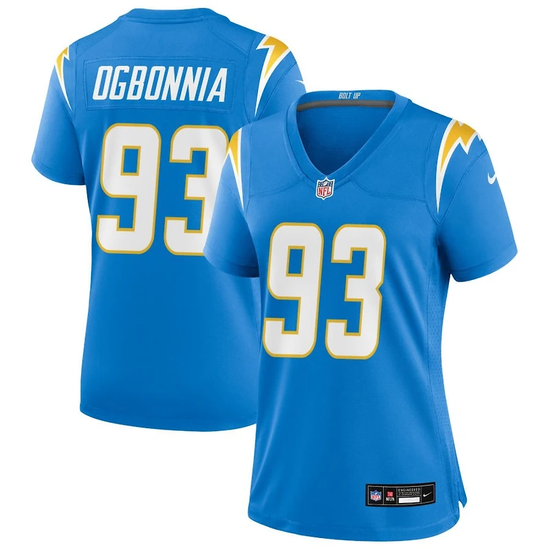Otito Ogbonnia Women's Nike Powder Blue Los Angeles Chargers Custom Game Jersey