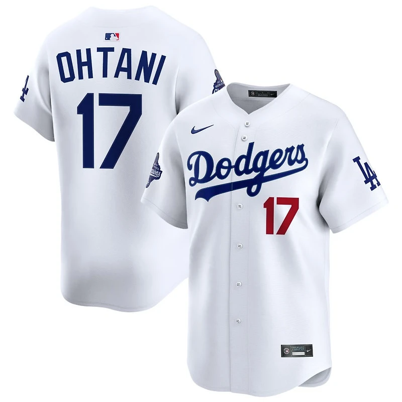 Shohei Ohtani Men's Nike  White Los Angeles Dodgers 2025 World Series Champions Home Custom Limited Jersey