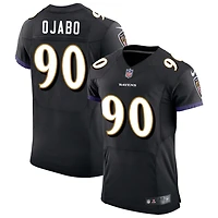 David Ojabo Men's Nike Black Baltimore Ravens Speed Machine Elite Custom Jersey