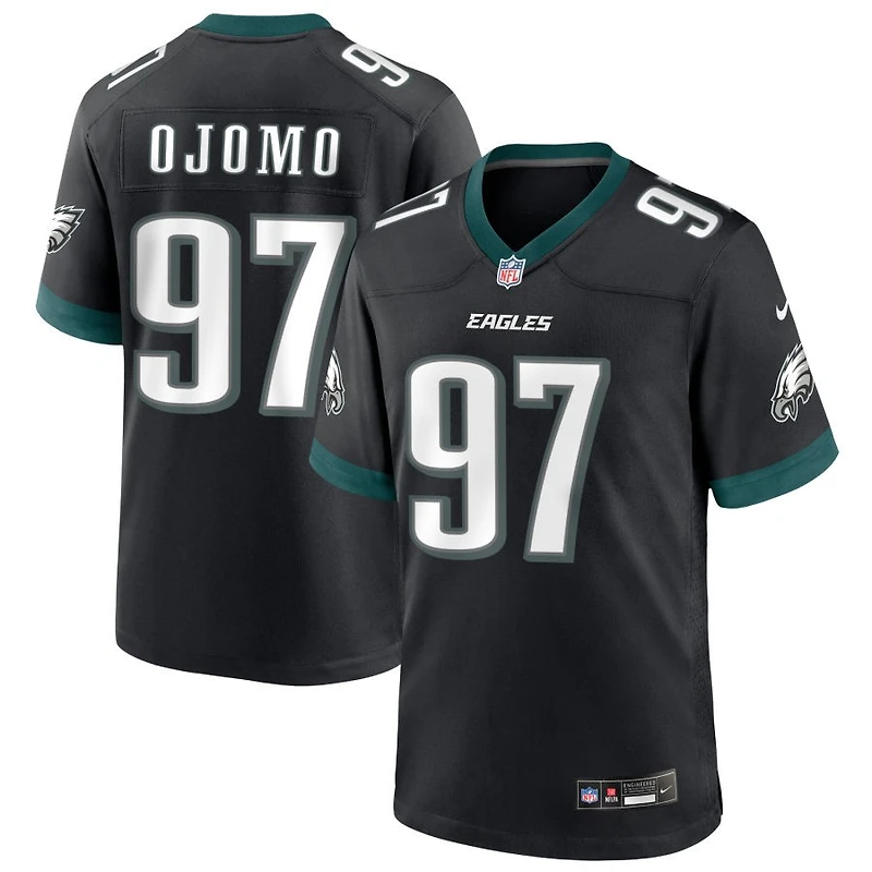 Moro Ojomo Men's Nike Black Philadelphia Eagles Alternate Custom Game Jersey