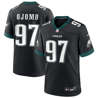 Moro Ojomo Men's Nike Black Philadelphia Eagles Alternate Custom Game Jersey
