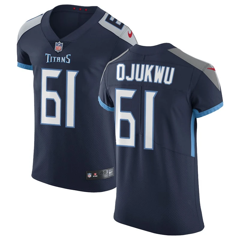 John Ojukwu Men's Nike Navy Tennessee Titans Vapor Untouchable Custom Elite Jersey