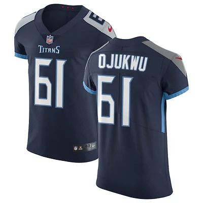 John Ojukwu Men's Nike Navy Tennessee Titans Vapor Untouchable Custom Elite Jersey