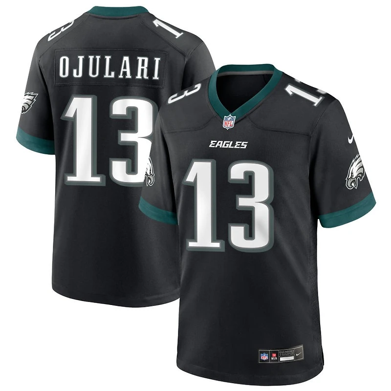 Azeez Ojulari Men's Nike Black Philadelphia Eagles Alternate Custom Game Jersey