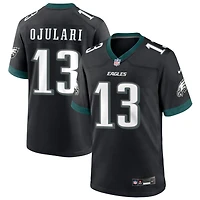 Azeez Ojulari Men's Nike Black Philadelphia Eagles Alternate Custom Game Jersey