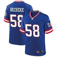 Bobby Okereke Men's Nike Royal New York Giants Classic Custom Game Jersey