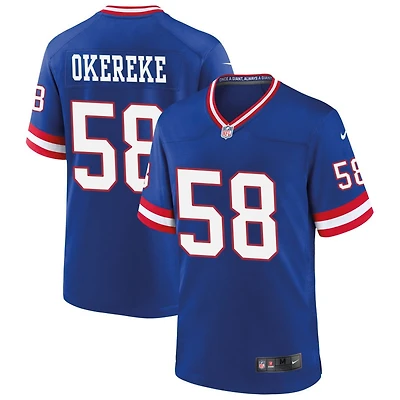 Bobby Okereke Men's Nike Royal New York Giants Classic Custom Game Jersey