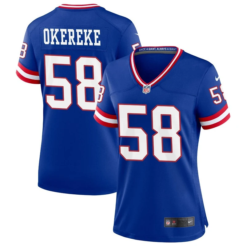 Bobby Okereke Women's Nike Royal New York Giants Classic Custom Game Jersey