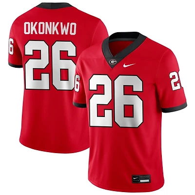 Daniel Okonkwo Men's Nike Red Georgia Bulldogs NIL Pick-A-Player Game Jersey
