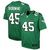 Ogbo Okoronkwo Youth Nike Kelly Green Philadelphia Eagles Alternate Custom Game Jersey