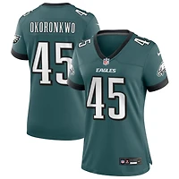 Ogbo Okoronkwo Women's Nike Midnight Green Philadelphia Eagles Custom Game Jersey