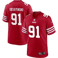 Sam Okuayinonu Men's Nike Scarlet San Francisco 49ers Custom Jersey