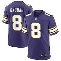 Jeff Okudah Men's Nike Purple Minnesota Vikings Classic Custom Game Jersey