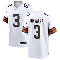 Julian Okwara Men's Nike White Cleveland Browns Custom Game Jersey
