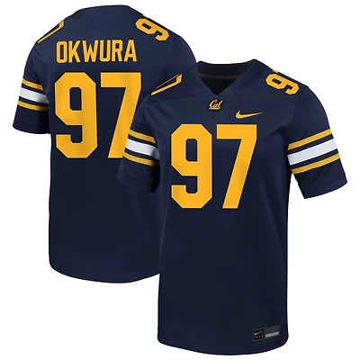 Michael Anthony Okwura Men's Nike Navy Cal Bears NIL Pick-A-Player Football Game Jersey