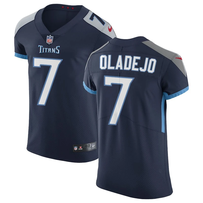 Oluwafemi Oladejo Men's Nike Navy Tennessee Titans Vapor Untouchable Custom Elite Jersey