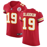 Chris Oladokun Men's Nike Red Kansas City Chiefs Vapor Untouchable Custom Elite Jersey