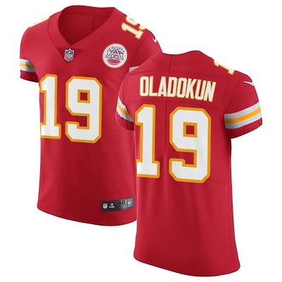 Chris Oladokun Men's Nike Red Kansas City Chiefs Vapor Untouchable Custom Elite Jersey