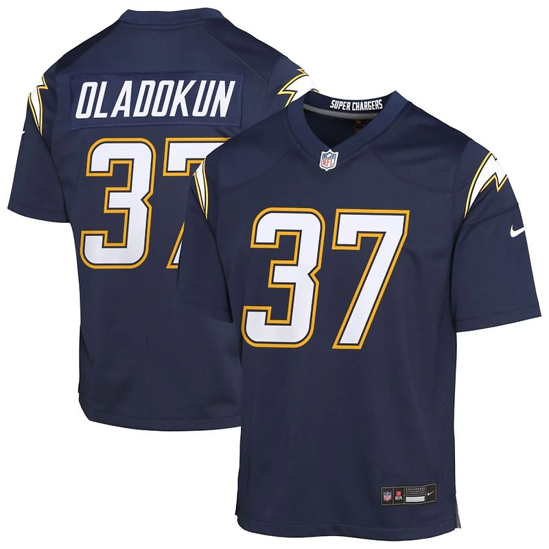 Jordan Oladokun Youth Nike Navy Los Angeles Chargers Alternate Super Chargers Game Custom Jersey