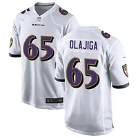 David Olajiga Men's Nike White Baltimore Ravens Custom Game Jersey