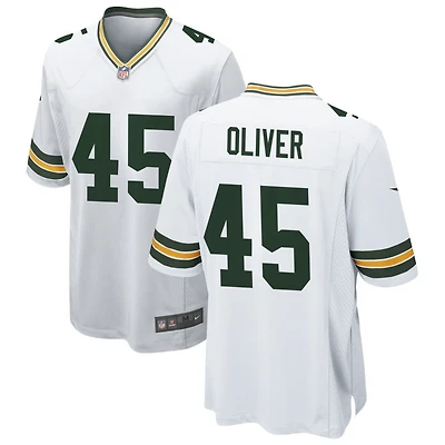 Collin Oliver Men's Nike White Green Bay Packers Custom Game Jersey