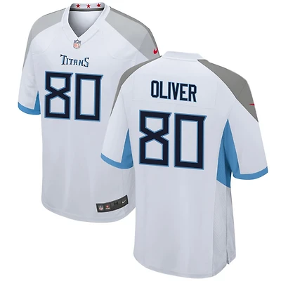 Bryce Oliver Men's Nike White Tennessee Titans Custom Game Jersey
