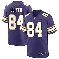 Josh Oliver Men's Nike Purple Minnesota Vikings Classic Custom Game Jersey