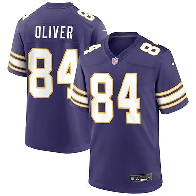 Josh Oliver Men's Nike Purple Minnesota Vikings Classic Custom Game Jersey