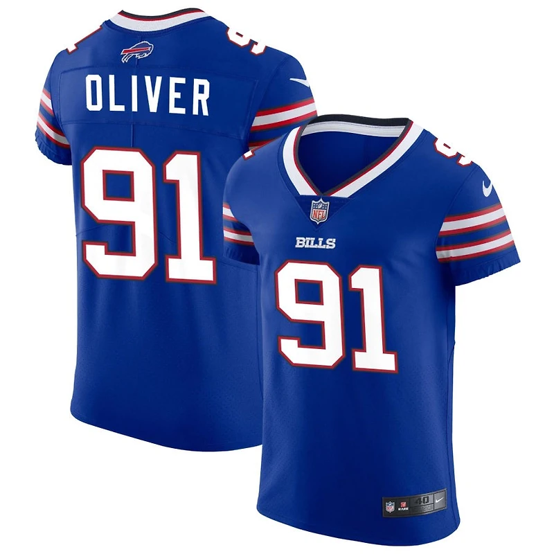Ed Oliver Men's Nike Royal Buffalo Bills Vapor Elite Custom Jersey