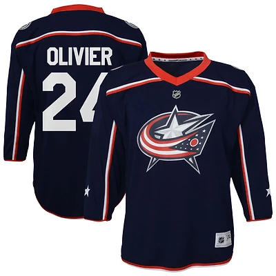 Mathieu Olivier Youth  Navy Columbus Blue Jackets Home Replica Custom Jersey