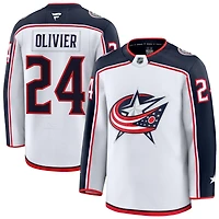 Mathieu Olivier Men's Fanatics White Columbus Blue Jackets Away Premium Custom Jersey