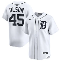 Reese Olson Men's Nike White Detroit Tigers Home Limited Custom Jersey
