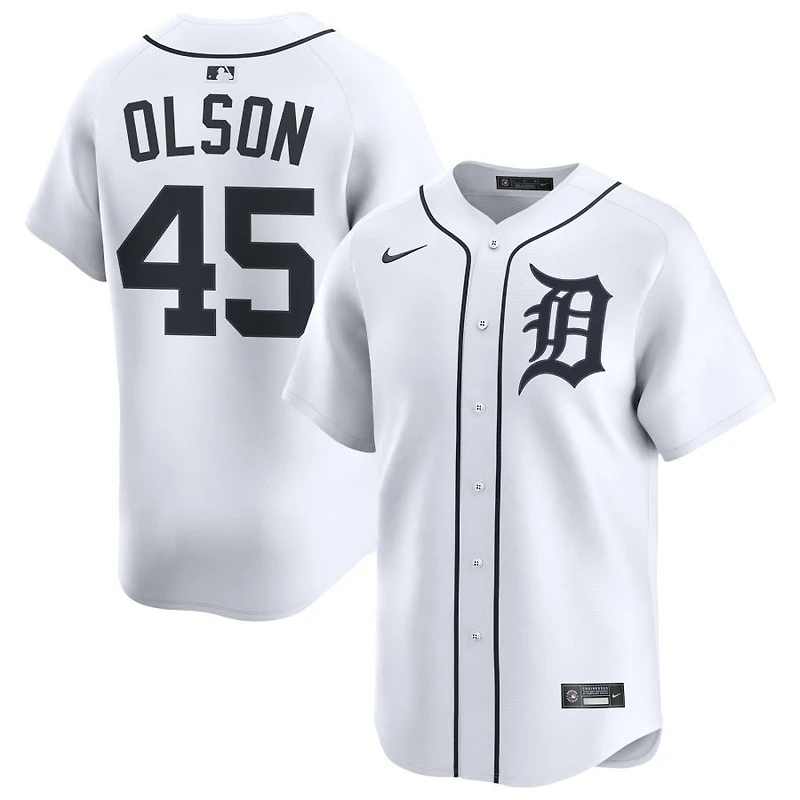 Reese Olson Men's Nike White Detroit Tigers Home Limited Custom Jersey